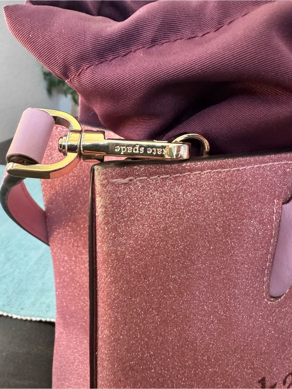 Kate Spade New York pink glitter Trista shopper tote - Picture 8 of 13